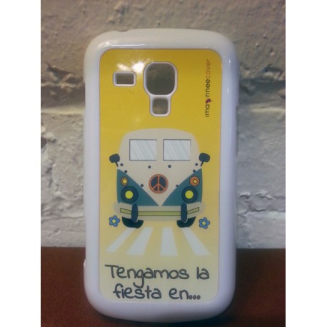 Carcasa 2D Samsung Galaxy Trend "tengamos la fiesta en paz"