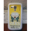 Carcasa 2D Samsung Galaxy Trend "tengamos la fiesta en paz"