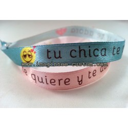 Pulsera de tela personalizada