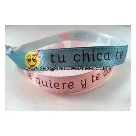 Pulsera de tela personalizada