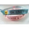 Pulsera de tela personalizada