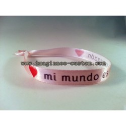 Pulsera "mi mundo es tu corazón"